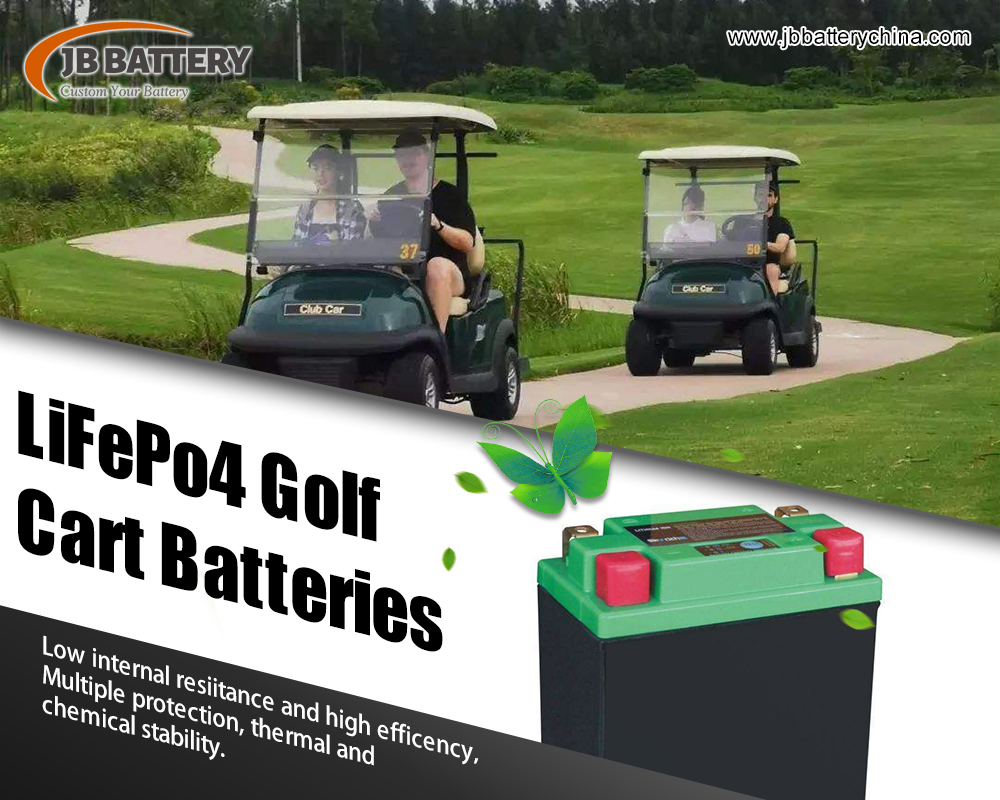 Será que uma bateria de carrinho de golfe LifePO4 de fosfato de ferro e lítio 24v 50ah inoperante é perigosa?